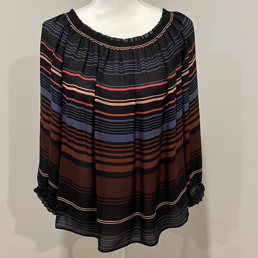 Joie Off the shoulder stripe blouse